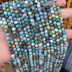 Natural Genuine Turquoise Micro Smooth Gemstone <b>Beads</b> Loose Blue for Jewelry Making Wholesale IGI Certified Rajasthan ZUBEDA - Product Image 5