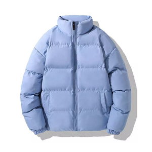 Veste matelassée noire pour homme, veste matelassée urbaine pour homme, veste matelassée rembourrée de duvet pour homme pour les marques de streetwear personnalisées - Product Image 4