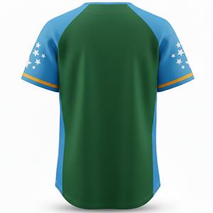 Camiseta de Béisbol Multicolor Personalizada de Alta Calidad, Impresión Profesional por Transferencia de Calor, Unisex, Manga Corta, Transpirable - Product Image 5