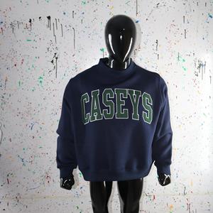 Sudadera CASEYS con cuello simulado, 450 GSM, bordado de aplique con nombre personalizado, corte holgado, 100% algodón, felpa francesa. - Product Image 5
