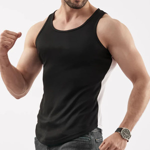 Men's <b>Red</b> Sleeveless Tank <b>Top</b> O-Neck Breathable Casual Summer Wear Regular Fit Pullover Outerwear - Product Image 6