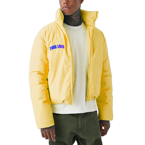 Men's Warm Custom Logo Black <b>Winter</b> Puff Outerwear Outdoor Men Bubble Puffer <b>Jacket</b> - Product Image 2