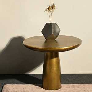 No se Pierda la Moderna Mesa de Consola Redonda con Base de Pedestal, Diseño Minimalista, Muebles Hechos a Mano para Sala de Estar - Product Image 3
