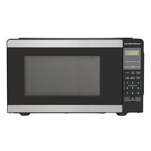 Four à micro-ondes encastrable 1000W avec écran numérique, boîtier en verre et finition en acier inoxydable - Product Image 1