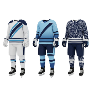 Ensemble Maillot et Chaussettes de Hockey sur Glace Personnalisé 2026 par Sublimation, 100% Polyester, Séchage Rapide, Vêtements de Sport OEM en Gros - Product Image 6