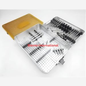 Ensemble d'instruments orthopédiques UBE Bisons International, 9 pièces, manuel, acier inoxydable, instruments chirurgicaux orthopédiques, chirurgie générale - Product Image 2