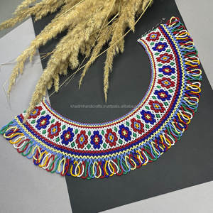 Collar bordado delicado con cuentas de vidrio brillante Ideal para regalos de aniversario, looks de boda y estilo personal - Product Image 2