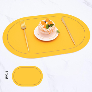 Set de Napperons de Table en Cuir Véritable Épaisseur 2mm, Imperméables et Résistants à la Chaleur, Vente en Gros LPM-0186 - Product Image 1