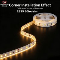 Lampu Strip LED Fleksibel DC5V 60LEDs/m SMD2835 Kecerahan Tinggi, Suhu Warna 3000K-6000K, Pencahayaan Lanskap Berbahan Tembaga.