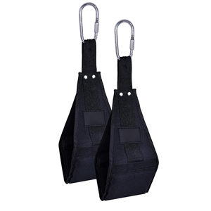 Correas Abdominales Acolchadas de Nylon Elite, Resistentes, Antideslizantes, Ajustables, Sin Estiramiento, para Entrenamiento de Fuerza del Core, Verticales - Product Image 3