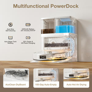 Robot aspirateur autonettoyant avec balayage et lavage automatiques humides et secs, aspiration puissante de 15 Kpa, aspirateur robot domestique - Product Image 6