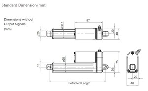 Actionneur linéaire 300 Nm, course 800 mm et moteur rotatif 2-en-1 pour réparation d'autocaravanes et de tracteurs <span class=keywords><strong>4x4</strong></span> - Product Image 6