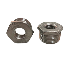 บูชหกเหลี่ยมสแตนเลสแบบกำหนดเองคุณภาพสูง บรรจุภัณฑ์พิเศษ สำหรับงาน OEM/ODM อุปกรณ์ท่อประปา หล่อขึ้นรูปเรียบเนียน - Product Image 1