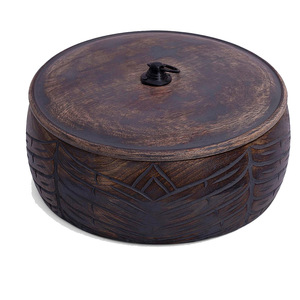 Calentador de alimentos de madera de alta calidad con tapa Diseño personalizado a prueba de calor duradero para servir almacenar alimentos Perfecto para uso en la cocina - Product Image 6