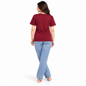 Nouveaux styles saisonniers avec des imprimés artistiques, t-shirts imprimés pour femmes pour les sorties du week-end et un confort sans effort. - Product Image 2
