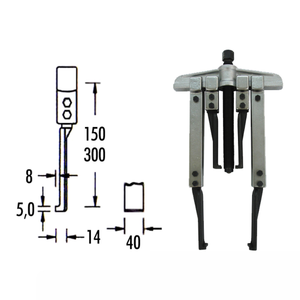 ชุดตัวดึงอเนกประสงค์สองขากรรไกรชุดตัวดึงลูกปืนและเกียร์อเนกประสงค์ - Product Image 2