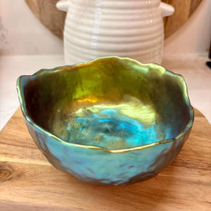 ชามเรซิ่นดีไซน์พิเศษ ทำด้วยมือ สำหรับตกแต่งโต๊ะบ้าน โรงแรม ร้านอาหาร ชามเรซิ่นสีขาว ผลิตโดย A S Craft Export - Product Image 1