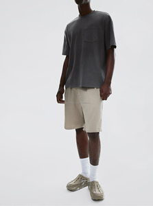 Respirant High Street noir couleur Hip Hop logo personnalisé surdimensionné lavage à l'acide t-shirt hommes Vintage lavé t-shirt - Product Image 3