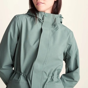 <b>Womens</b> Winter Waterproof Windproof Rain <b>Jacket</b> Hooded <b>Zipper</b> Regular Length Outdoor Coat <b>Womens</b> Rain <b>Jacket</b> - Product Image 4