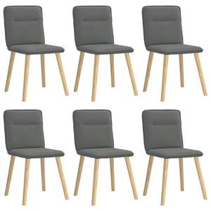 Ensemble de 6 chaises de salle à manger gris foncé - Product Image 2