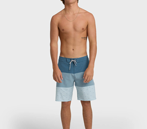 Custom Casual Solid Front Logo Sublimation Transfer Print Surf <b>Shorts</b> for <b>Men</b> Quick Dry Worsted Drawstring Closure Wholesale - Product Image 4