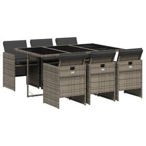 Juego de 6 Muebles de Jardín para Comedor en Gris - Product Image 2