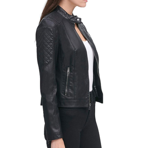 Veste en cuir pour femme respirante et imprimée, de haute qualité, à bas prix, tricotée, réversible, fabriquée au Pakistan - Product Image 5