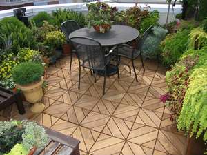 Baldosas de Madera para Terraza Exterior de Acacia Vietnamita, Impermeables, Antideslizantes, Encajables, Diseño Contemporáneo, Ecológicas, Sin Mantenimiento - Product Image 4