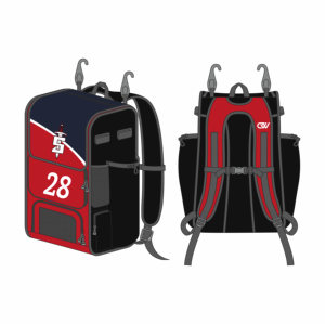 OEM Custom Team Logo Sublimated <b>Bat</b> Holder Backpack 600D Polyester Heavy Duty <b>Baseball</b> Bag Multi Pockets Training Wear Equipment - Product Image 1