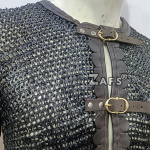 Auténtica Camisa de Cota de Mails Medieval de Manga Larga Hecha a Mano en Acero Suave para Cosplay de Guerrero, Armadura para Recreación Histórica, Ideal para Adultos y Usable en Ferias - Product Image 6
