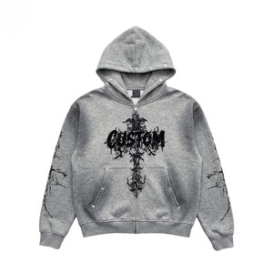 OEM Printed <b>Hoodie</b> <b>Lightweight</b> <b>Hoodie</b> Soft Brushed Fabric Custom Design Promotional Apparel Supplier - Product Image 5