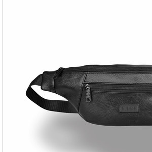Sac banane moderne avec logo personnalisé, sac ceinture compact résistant à l'eau avec plusieurs compartiments pour le sport et les voyages - Product Image 6
