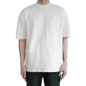 Camiseta Oversize para Hombre, Fabricada con Algodón Premium, Corte Holgado, Lisa, Minimalista, Estilo Urbano Informal - Product Image 3