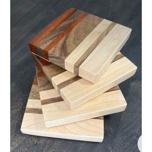 Sous-verres en résine et bois de qualité supérieure pour tasses et mugs à café, pour usage promotionnel - Product Image 5