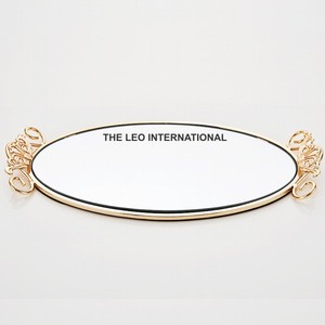 Plateau de service pour hôtels et restaurants, plateau alimentaire en acier inoxydable poli nickel de qualité supérieure avec poignées design - Product Image 3