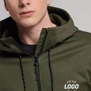 Custom Men's Hooded Softshell <b>Jacket</b> <b>Waterproof</b> Windproof Full Zip Outdoor Hiking Workwear <b>Winter</b> OEM Logo Wholesale - Product Image 6