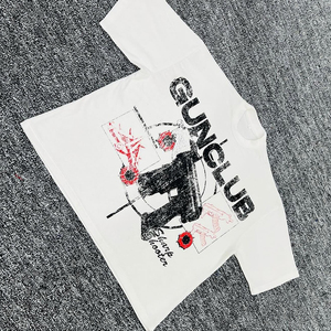 Camiseta de algodón 100% de 300 g/m² con estampado DTG, estilo streetwear, hombros caídos, corte holgado y extragrande, fabricada a medida. - Product Image 5