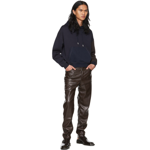 High Quality <b>Leather</b> Riding Apparel for <b>Men</b> Breathable Flexible Motorbike <b>Pant</b> with Safety Features Long Lasting Use All Seasons - Product Image 1