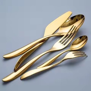 Premium Eco Friendly Brass Cutlery Set <b>Gold</b> Finish Dishwasher Safe Dining Flatware Utensil Collection Elegant <b>Table</b> Setting for - Product Image 1