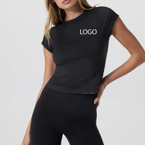 T-shirt femme en tissu respirant, léger, pour usage quotidien, coupe ajustée, collection été / Service OEM, design économique. - Product Image 1