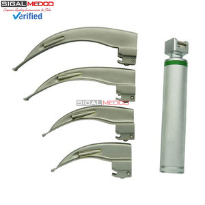 Juego de Instrumentos de Laringoscopio Manual de Acero Inoxidable de 4 Hojas de la Mejor Calidad para Cirugía General, Completo para Oídos, Ojos, Nariz y Garganta - Product Image 4