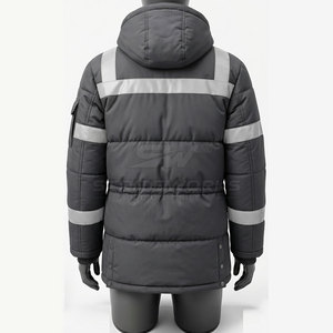 Lightweight Breathable Thermal Fleece Reflective <b>Softshell</b> <b>Jacket</b> Windproof Outdoor Comfort Daily Wear Hi <b>Visibility</b> Workwear - Product Image 3