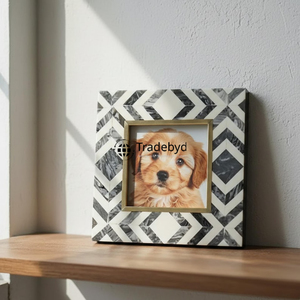 Luxury Handcrafted Resin Inlay Creative Photo <b>Frame</b> with Glossy Finish Premium Decor by Tradebyd - Product Image 3
