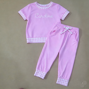 Conjuntos de ropa para niños y niñas – venta al por mayor desde Vietnam: Ropa deportiva de verano. - Product Image 3