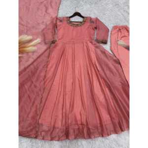 ชุดแฟนซี anarkali กับ dupatta สำหรับงานปาร์ตี้ชุดราตรี - Product Image 1