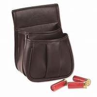 Étui à munitions en cuir véritable pour la chasse, sac à cartouches 3 emplacements, ajustement universel, confortable pour le tir, fermeté moyenne 8x