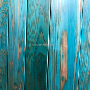 IRODORITAI FLOOR UZUKURI Parquet en cèdre japonais massif teinté moderne, lames de bois naturel, rainuré et langueté, revêtement céramique, modèle - Product Image 4