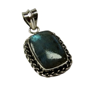 Glorious Blue-colgante de Plata de Ley 925 con labradorita, joyería hecha a mano - Product Image 1