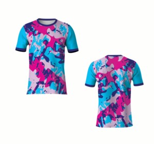 เสื้อยืดซับลิเมชั่นเด็กและผู้ใหญ่ โพลีเอสเตอร์ ผ้าเปล่าสำหรับพิมพ์ลายซับลิเมชั่นตามสั่ง แฟชั่น รับสั่งซื้อจำนวนมาก - Product Image 5