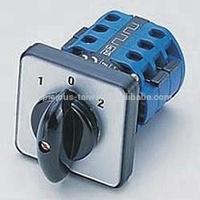 Interruptor Rotativo de Leva 25A, 60 Grados, 1 Polo 2NO, Metal y Plástico, 600V, IP54, Certificado CT//RU, para Electrodomésticos, Terminal de Tornillo